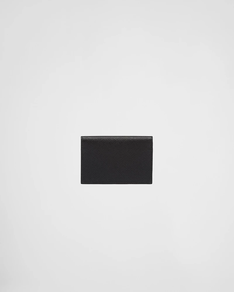 Saffiano leather card holder