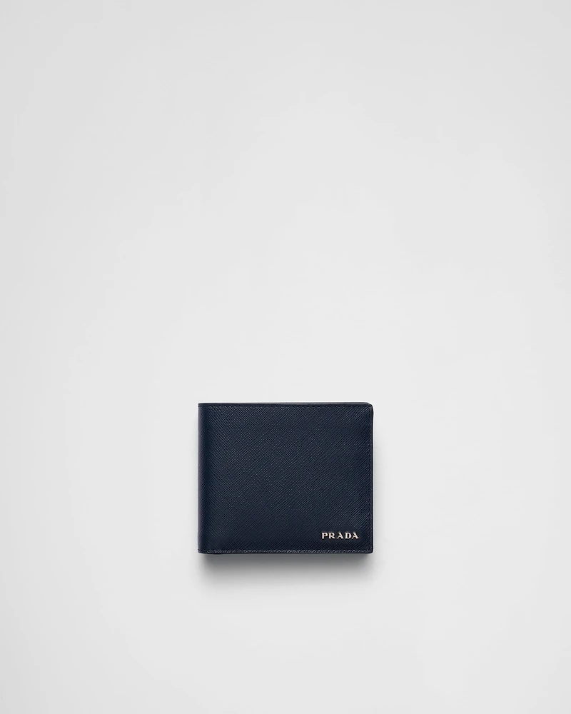 Saffiano leather wallet with coin purse