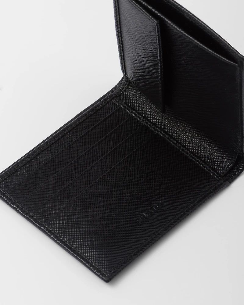 Saffiano Leather Wallet with coin purse