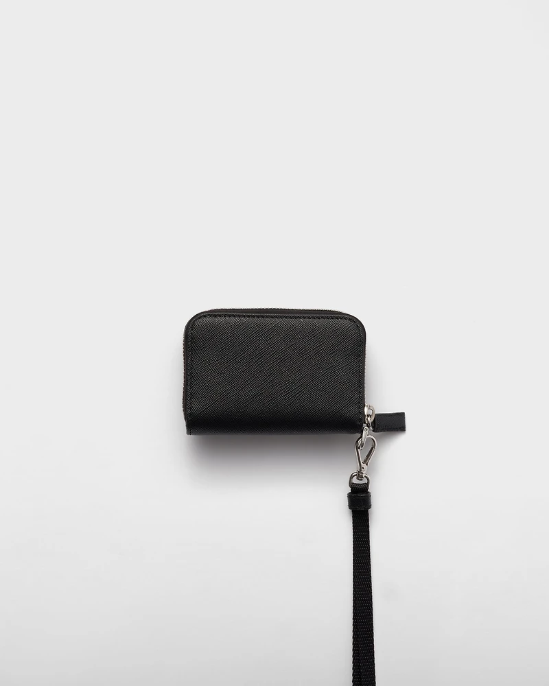 Saffiano leather coin purse