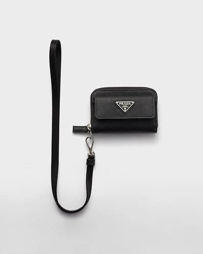 Saffiano leather coin purse