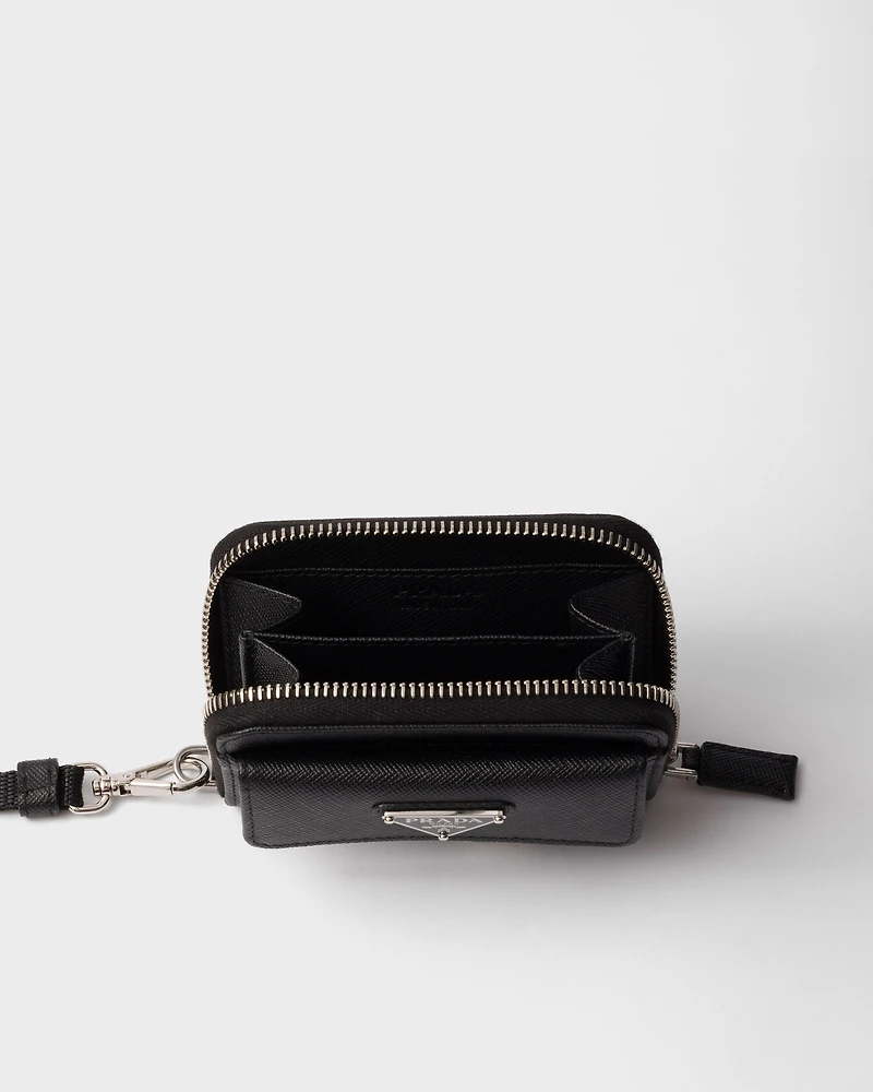 Saffiano leather coin purse