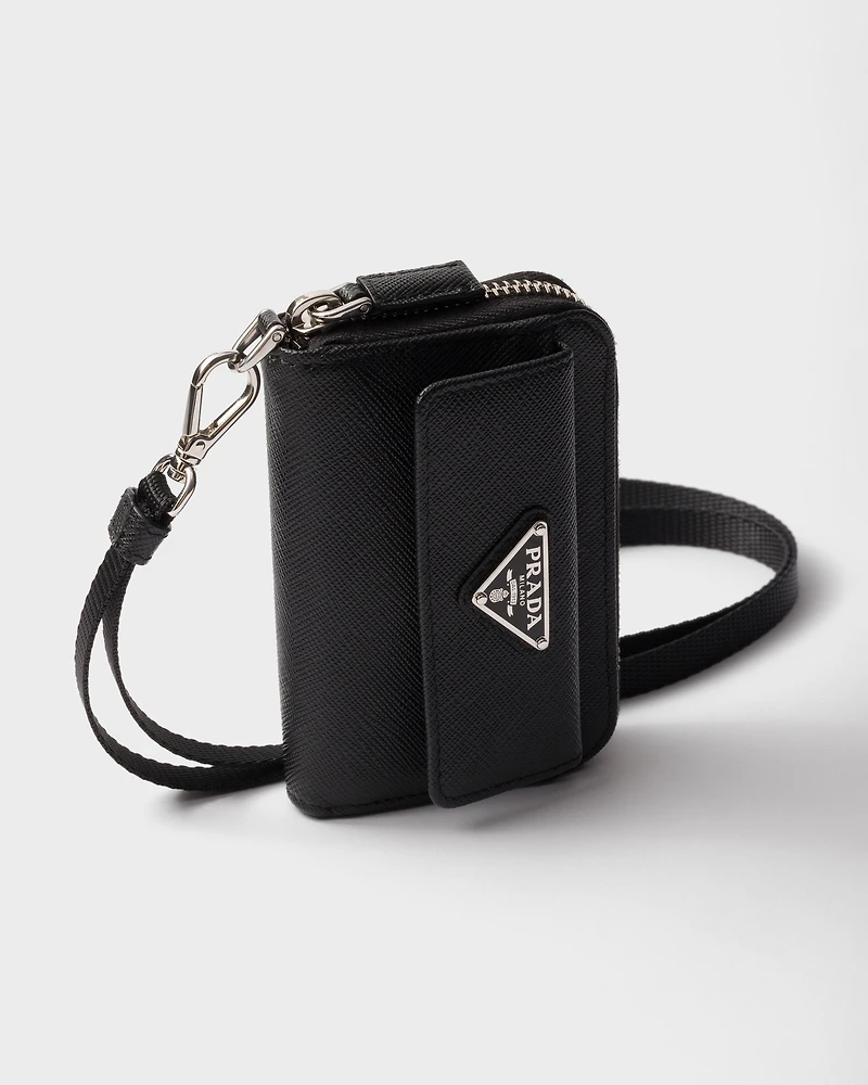Saffiano leather coin purse