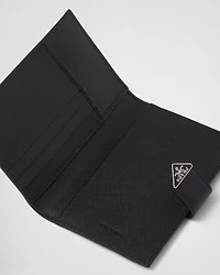 Saffiano leather passport holder