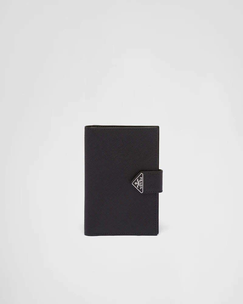 Saffiano leather passport holder