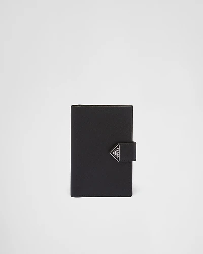 Saffiano leather passport holder