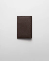 Saffiano leather passport holder