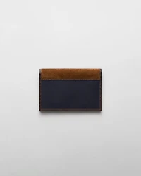 Re-Nylon and leather passport holder