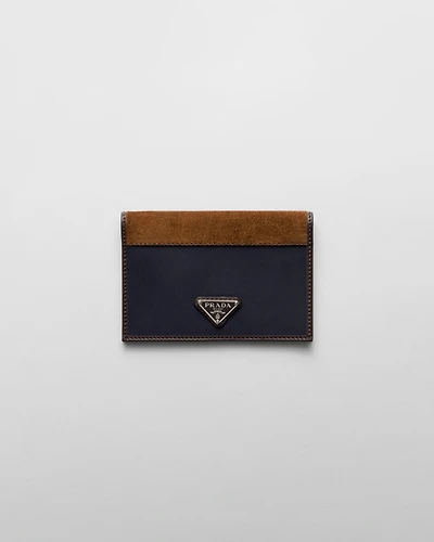 Re-Nylon and leather passport holder
