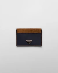 Re-Nylon and leather passport holder