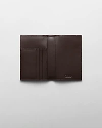 Re-Nylon and leather passport holder