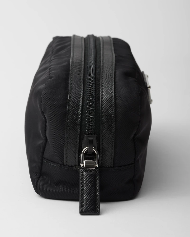 Re-Nylon and Saffiano necessaire