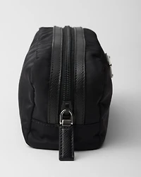 Re-Nylon and Saffiano necessaire
