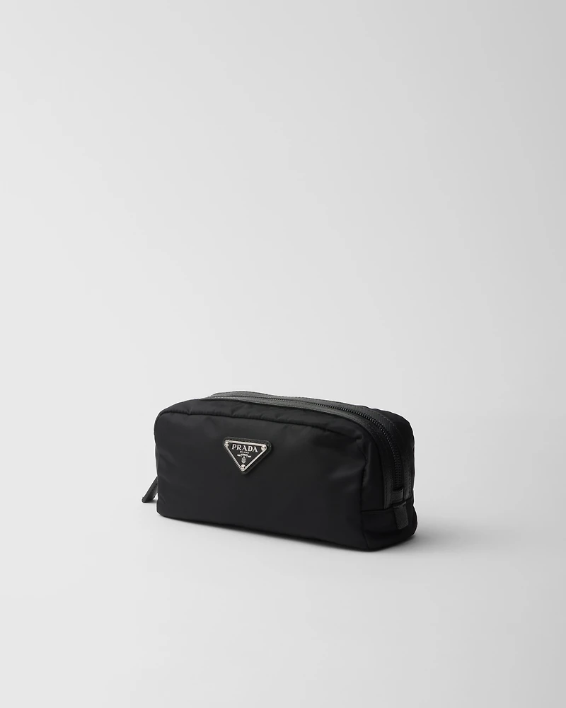 Re-Nylon and Saffiano necessaire