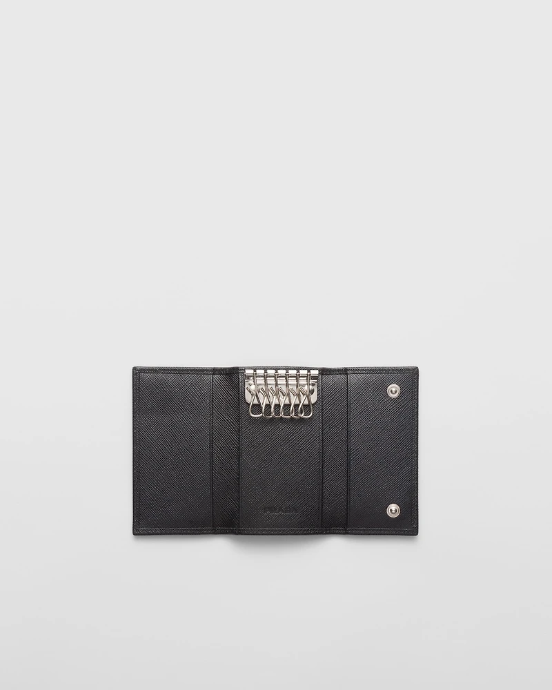 Saffiano leather key case
