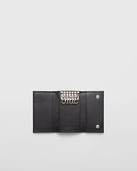 Saffiano leather key case