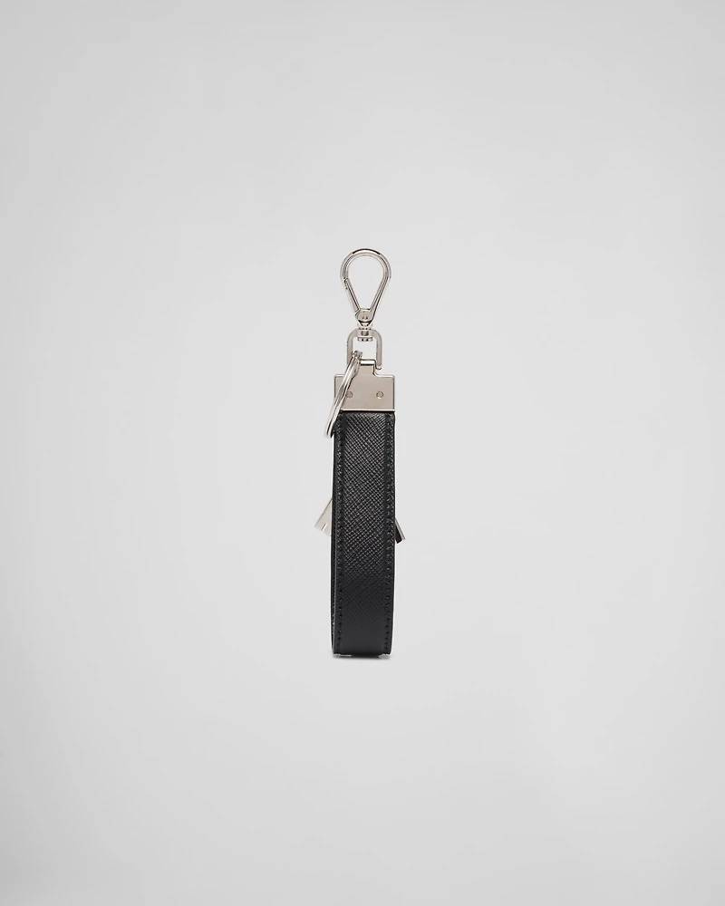 Saffiano Leather Keychain