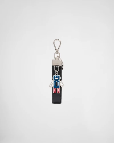 Saffiano Leather Keychain