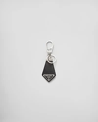 Saffiano leather keychain