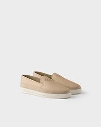Cotton canvas slip-ons