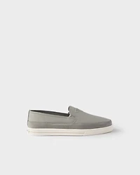 Cotton canvas slip-ons