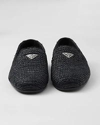 Crochet slip-on shoes