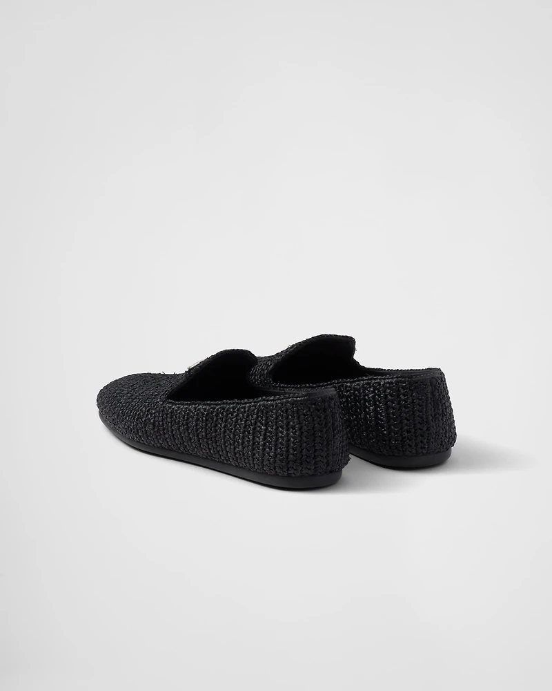 Crochet slip-on shoes