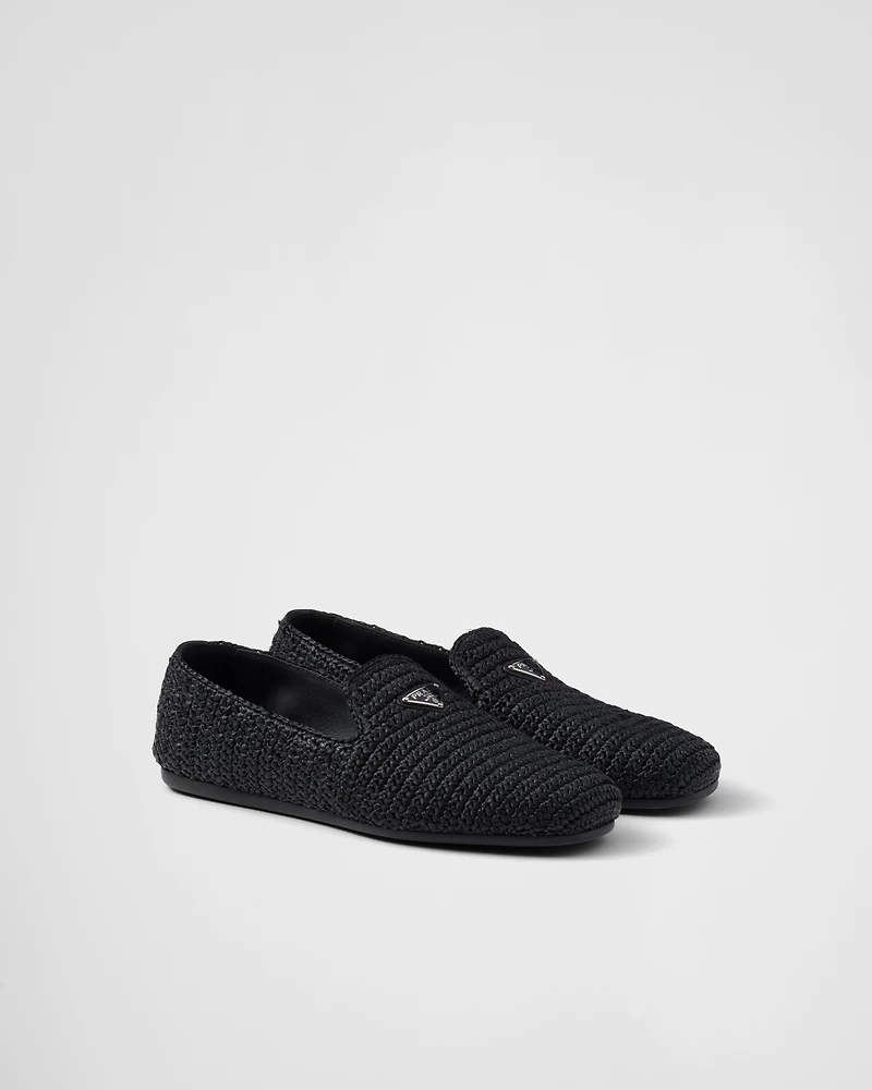 Crochet slip-on shoes