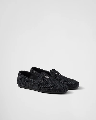 Crochet slip-on shoes