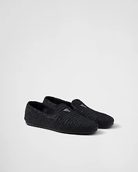 Crochet slip-on shoes
