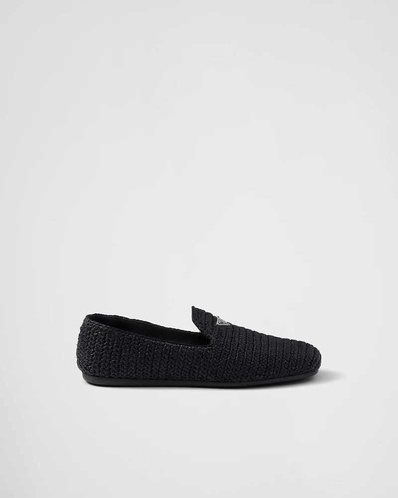Crochet slip-on shoes