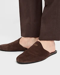 Suede mules