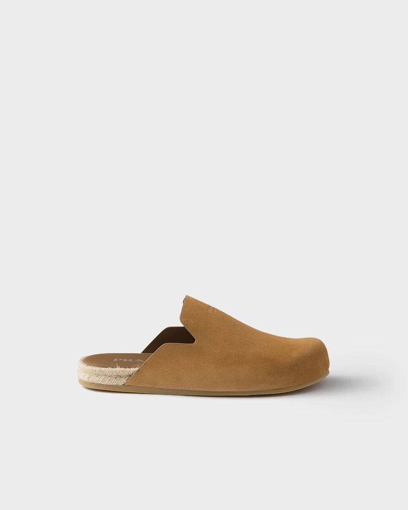 Suede mules