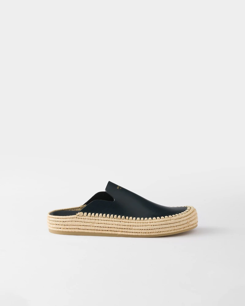 Leather mules