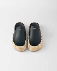 Leather mules