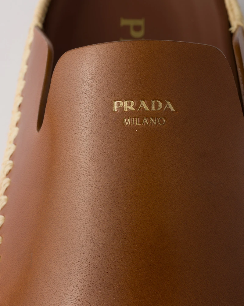 Leather mules