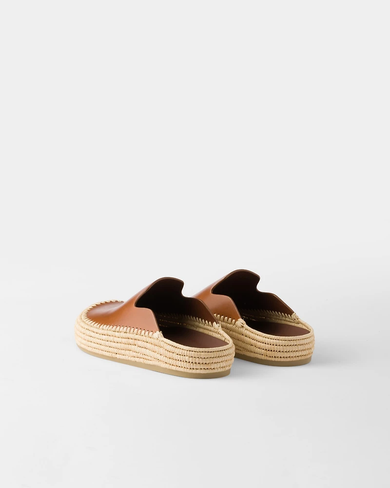 Leather mules