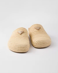 Raffia mules