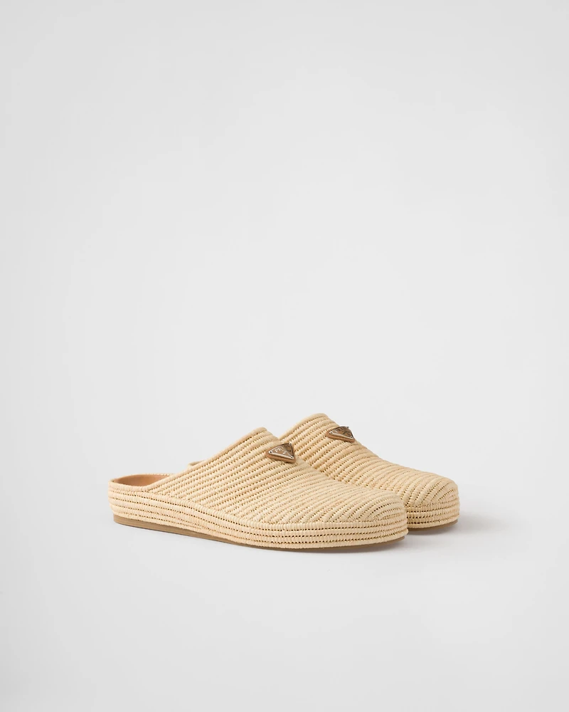 Raffia mules