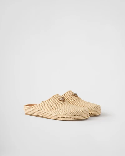 Raffia mules