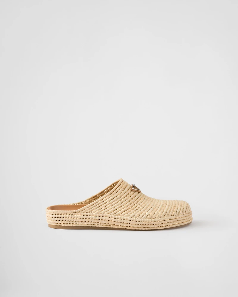 Raffia mules