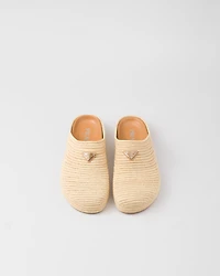 Raffia mules