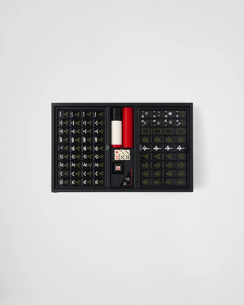 Saffiano Leather Mahjong Game