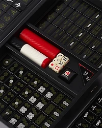 Saffiano Leather Mahjong Game