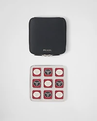 Saffiano leather Tic-Tac-Toe Set