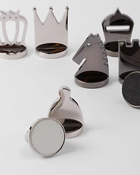 Saffiano leather chess set