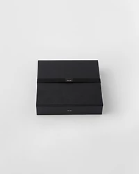 Saffiano leather chess set