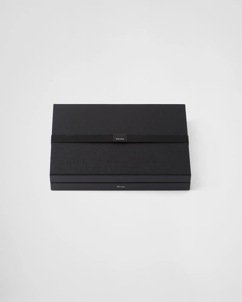 Saffiano Leather Backgammon Set