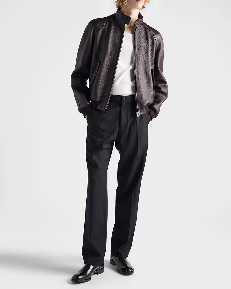 Brushed leather Chelsea boots