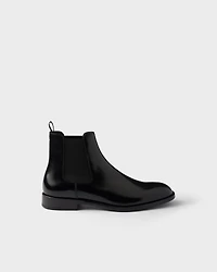 Brushed leather Chelsea boots
